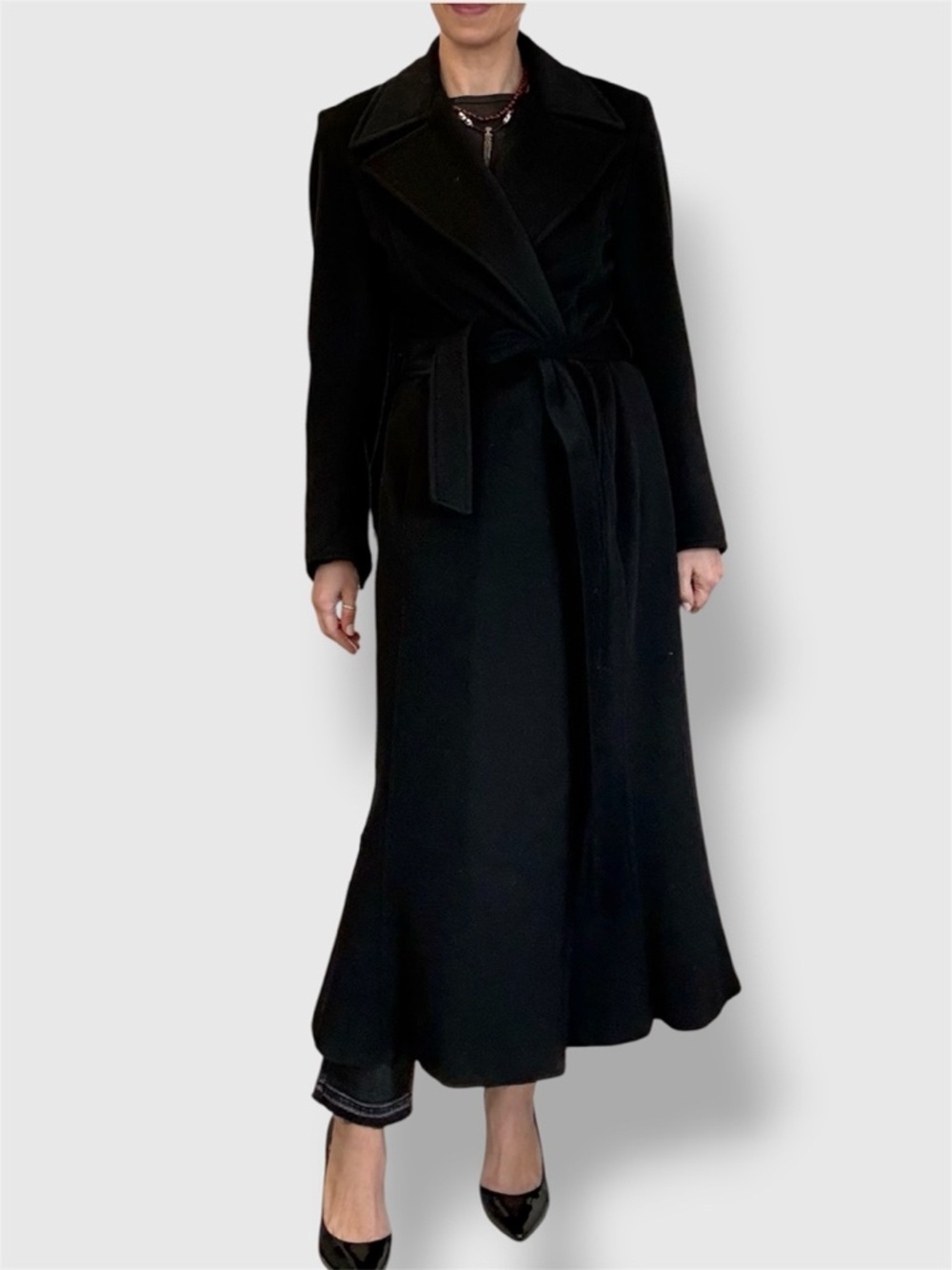 Donna Karan Signature Neiman Marcus Wool Cashmere Coat
